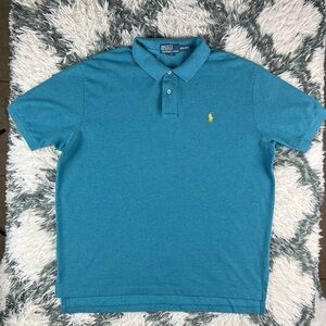 Polo Ralph Lauren Men's Blue Green Polo Shirt Size XXL